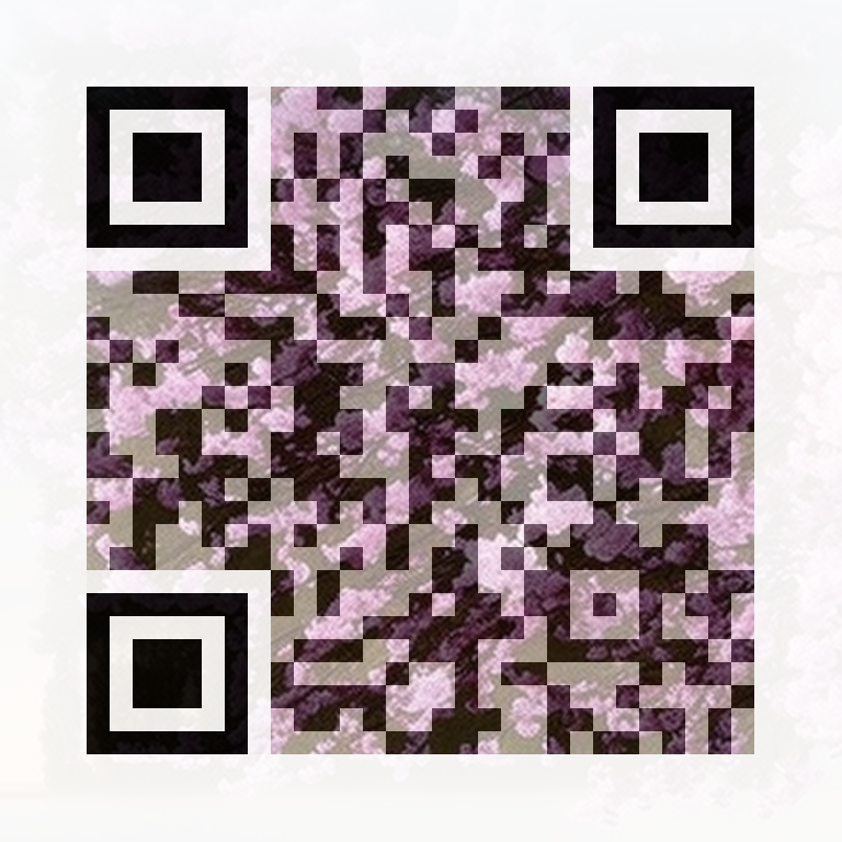 AI QR art — cherry blossoms — scans to QR Code Harbor