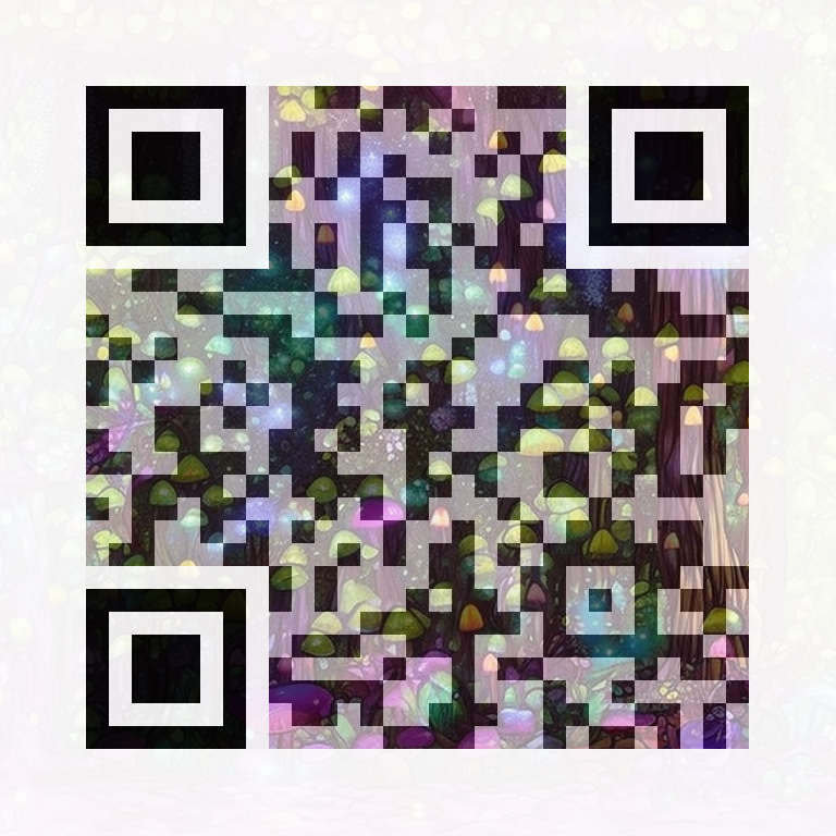 AI QR art — enchanted forest — scans to QR Code Harbor